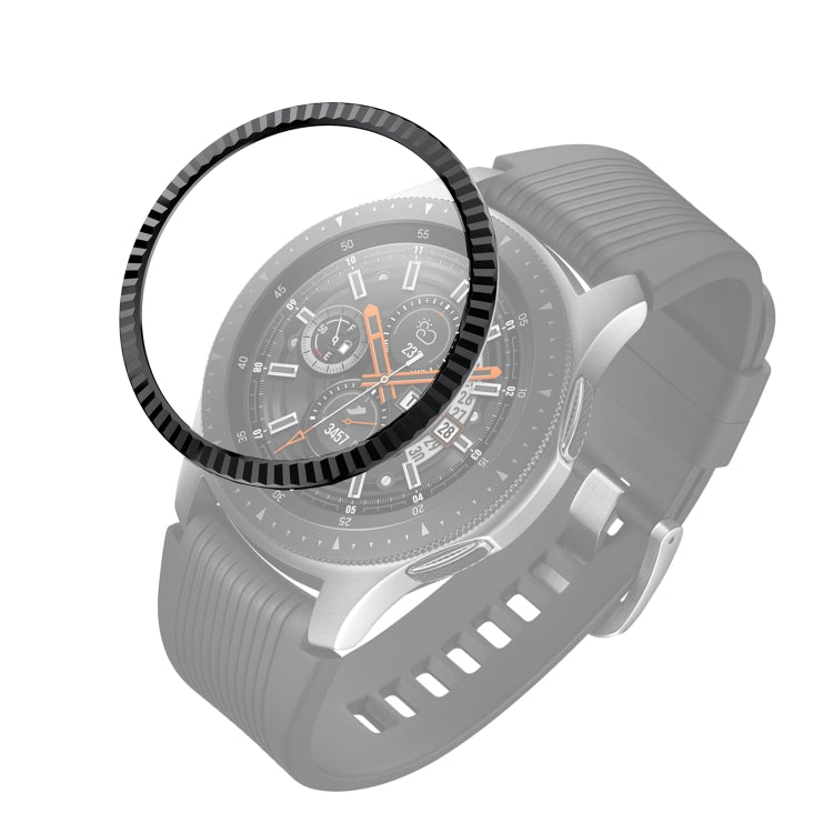 For Samsung Galaxy Watch 46mm Batch Flower Stainless Steel Bezel Ring