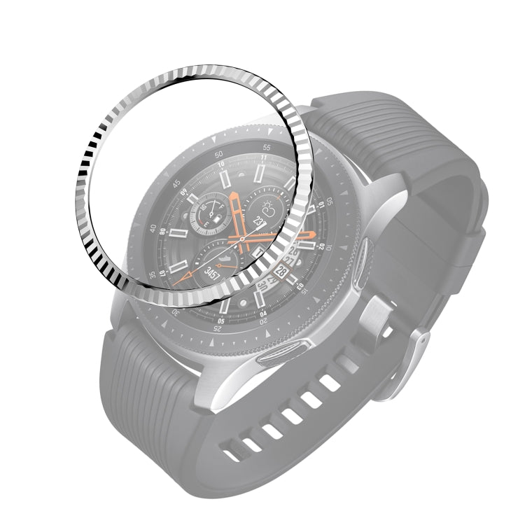 For Samsung Galaxy Watch 46mm Batch Flower Stainless Steel Bezel Ring