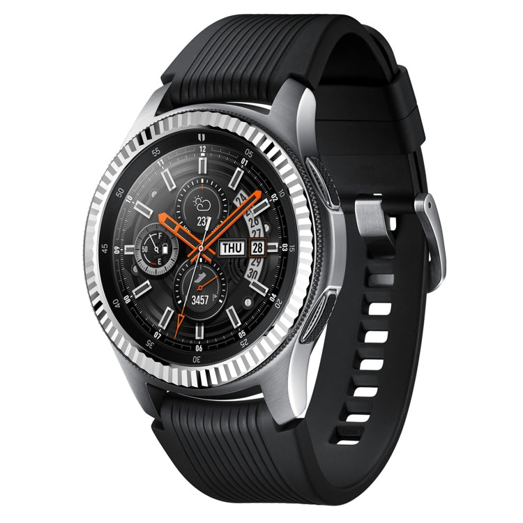 For Samsung Galaxy Watch 46mm Batch Flower Stainless Steel Bezel Ring