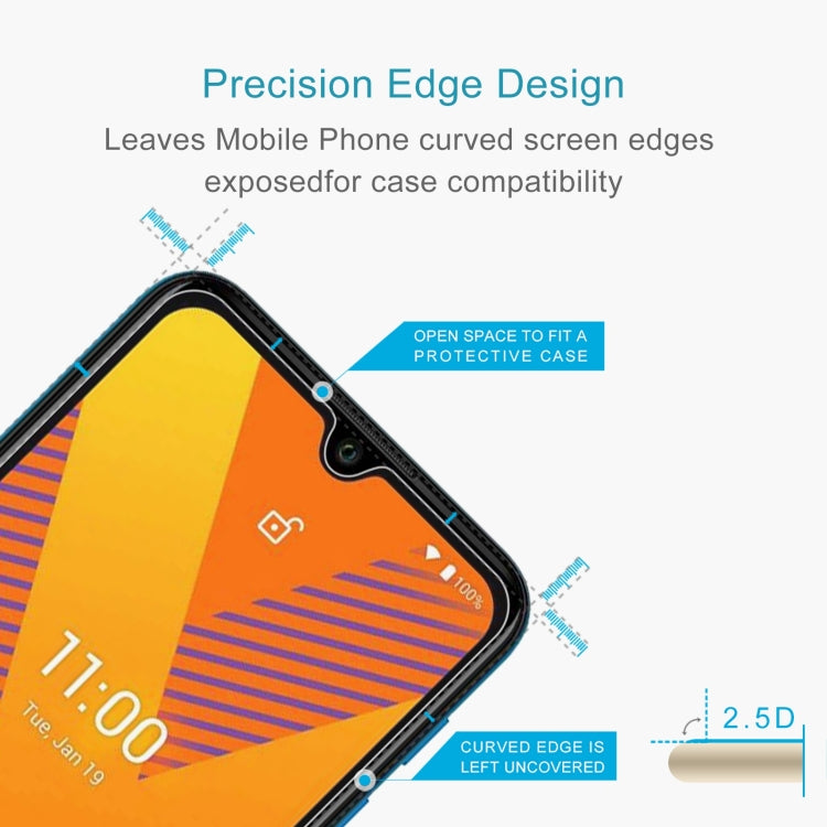 10 PCS 0.26mm 9H 2.5D Tempered Glass Film For Wiko Y62 Plus