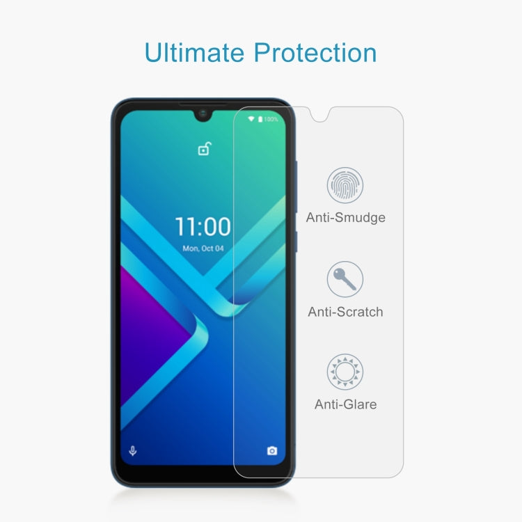 50 PCS 0.26mm 9H 2.5D Tempered Glass Film For Wiko Y82