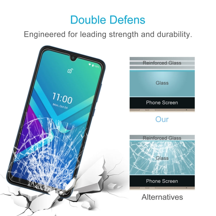 50 PCS 0.26mm 9H 2.5D Tempered Glass Film For Wiko Y82