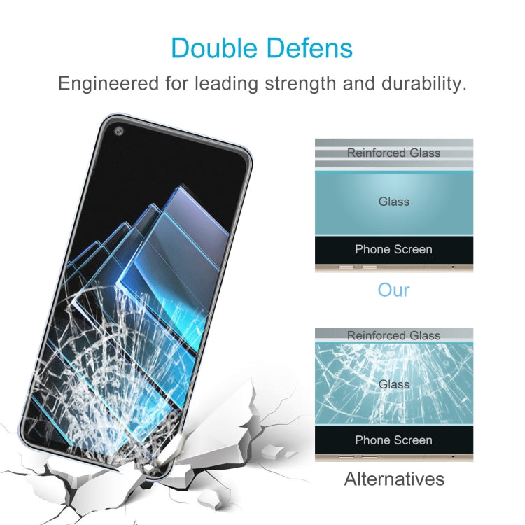 50 PCS 0.26mm 9H 2.5D Tempered Glass Film For OPPO K9x