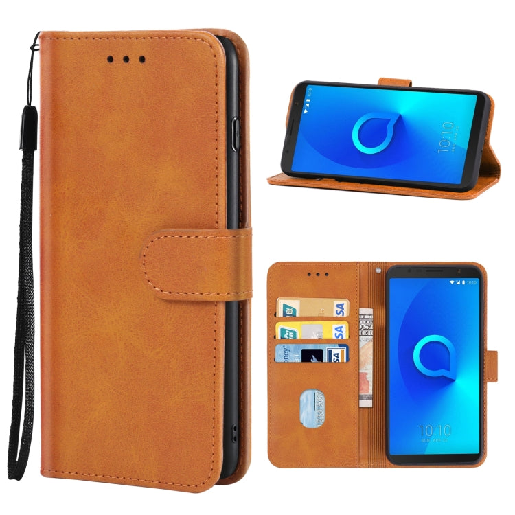Leather Phone Case For Alcatel 3C