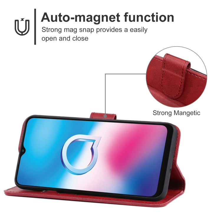 Leather Phone Case For Alcatel 3X