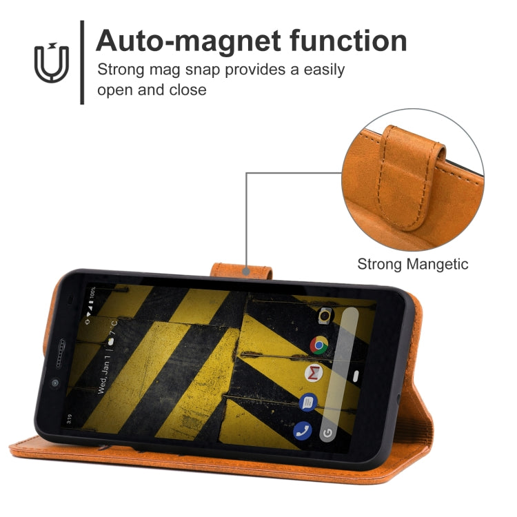 Leather Phone Case For CAT S42