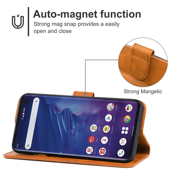 Leather Phone Case For Fujitsu Arrows 5G F-51A