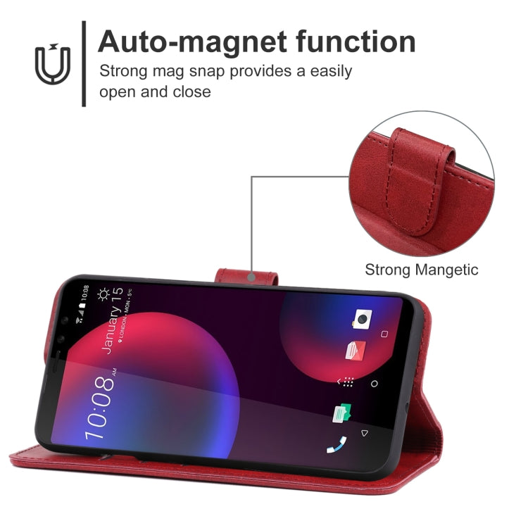 Leather Phone Case For HTC U11 Eyes