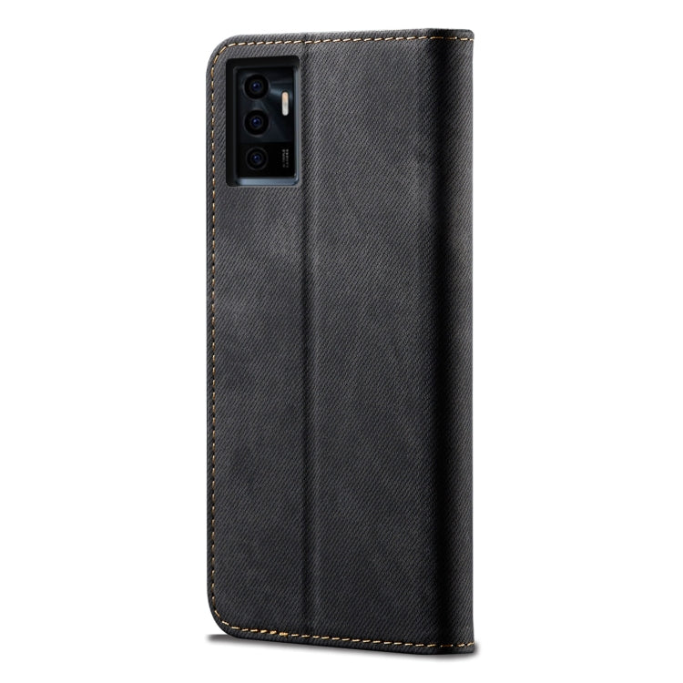 For vivo S10e / V23e Denim Texture Casual Style Leather Phone Case