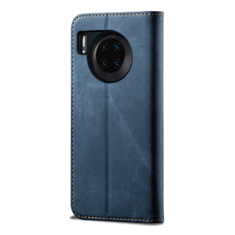 For Huawei nova 8i / Honor 50 Lite Denim Texture Casual Style Leather Phone Case