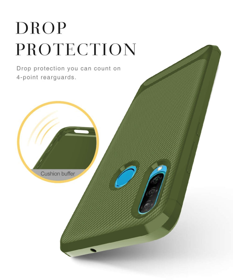 For Huawei P Smart Z Carbon Fiber Texture Shockproof TPU Protective Case