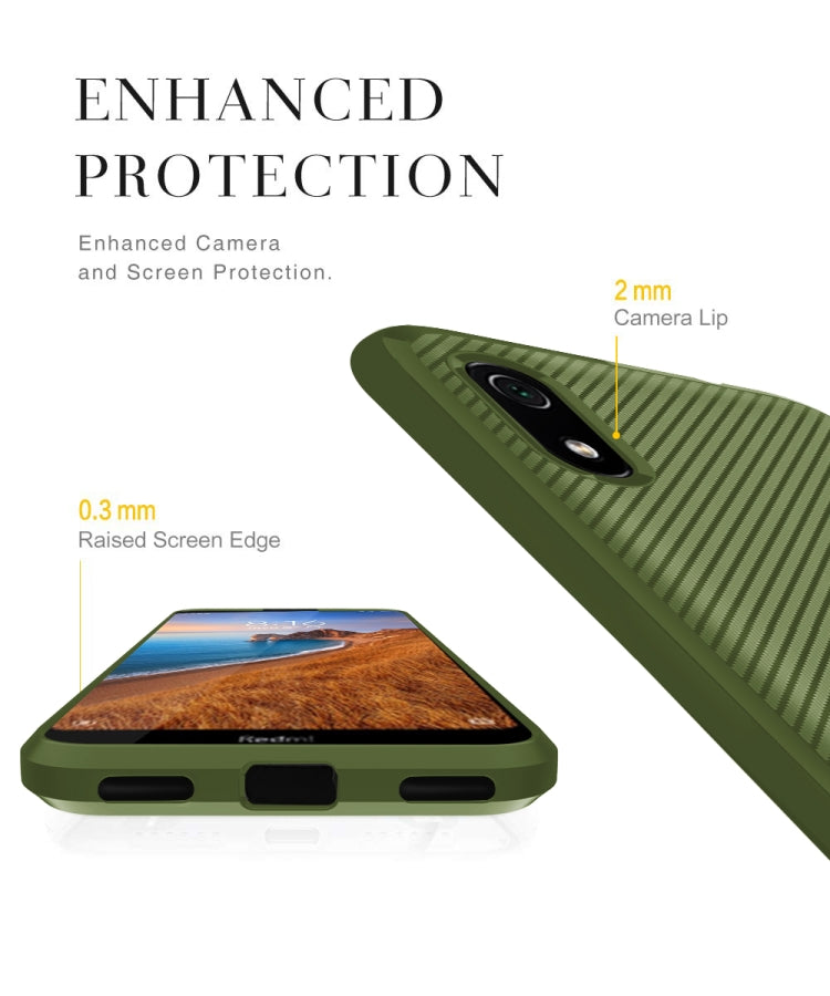 For Huawei Y5 2019 Carbon Fiber Texture Shockproof TPU Protective Case