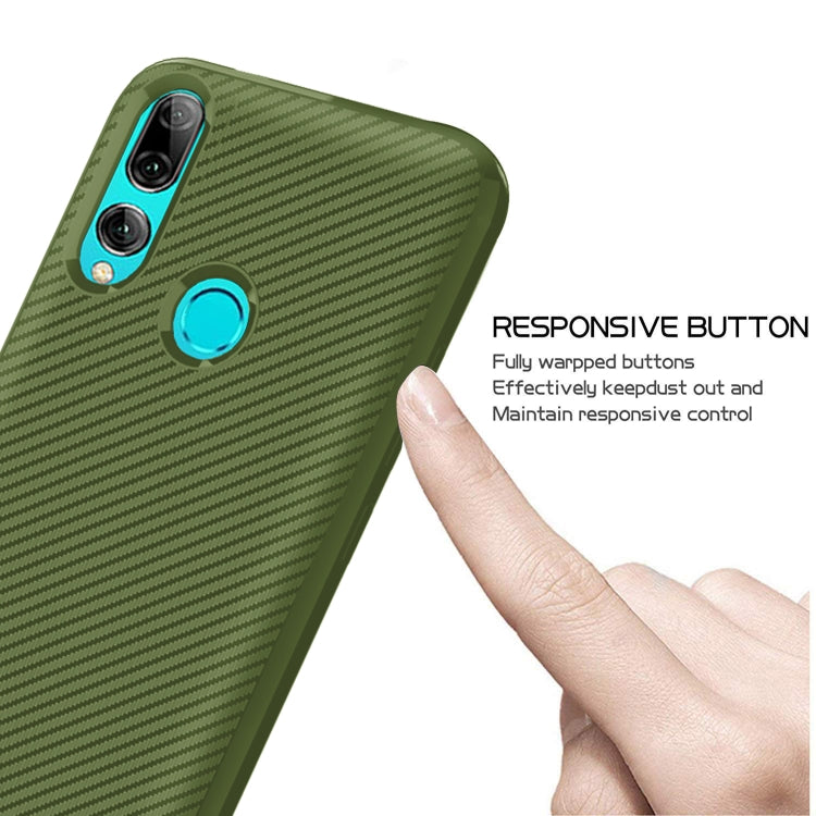 For Huawei Honor 10i Carbon Fiber Texture Shockproof TPU Protective Case