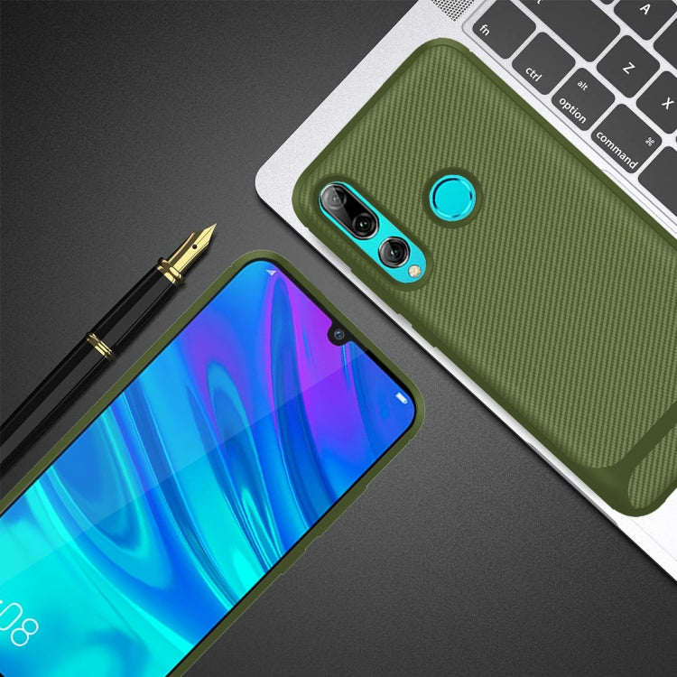 For Huawei Honor 10i Carbon Fiber Texture Shockproof TPU Protective Case