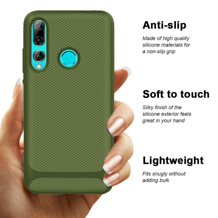 For Huawei Honor 10i Carbon Fiber Texture Shockproof TPU Protective Case
