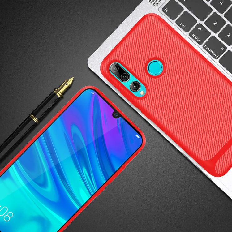 For Huawei Honor 10 Lite Carbon Fiber Texture Shockproof TPU Protective Case