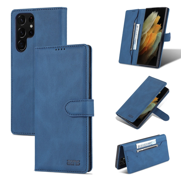 For Samsung Galaxy S22 Ultra AZNS Dream II Skin Feel PU+TPU Horizontal Flip PU Phone Case
