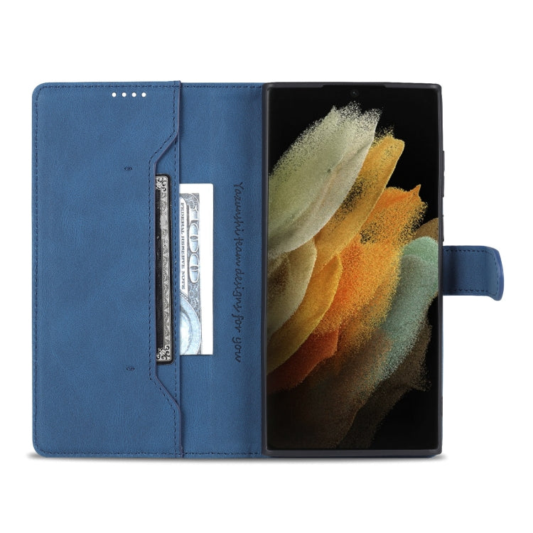 For Samsung Galaxy S22 Ultra AZNS Dream II Skin Feel PU+TPU Horizontal Flip PU Phone Case