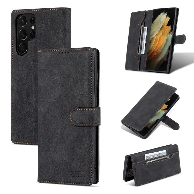 For Samsung Galaxy S22 Ultra AZNS Dream II Skin Feel PU+TPU Horizontal Flip PU Phone Case