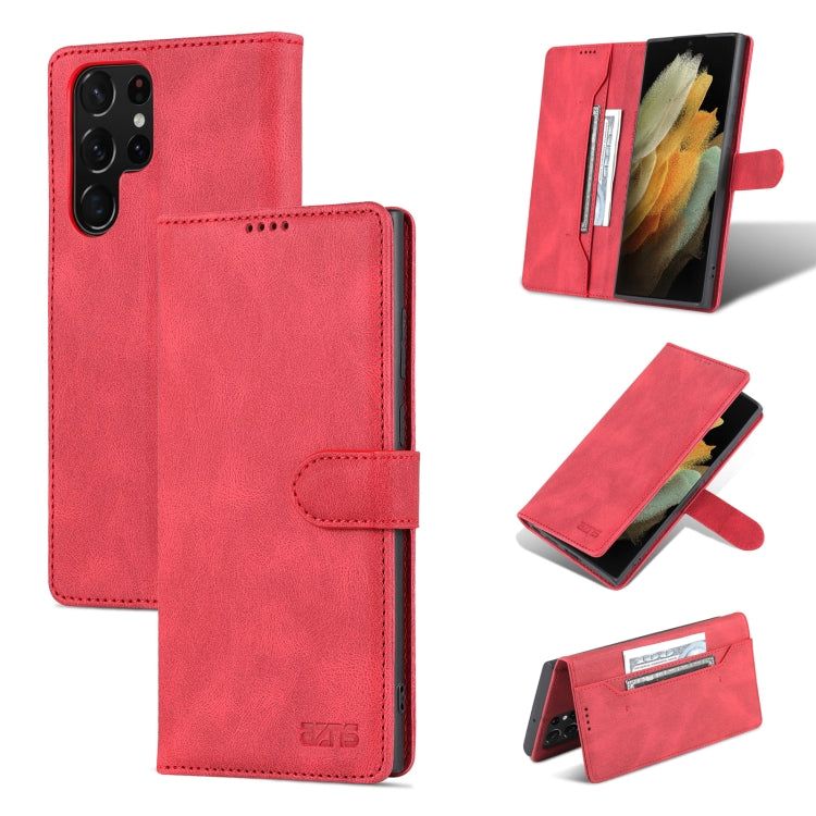For Samsung Galaxy S22 Ultra AZNS Dream II Skin Feel PU+TPU Horizontal Flip PU Phone Case