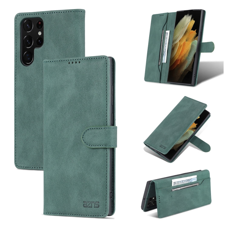 For Samsung Galaxy S22 Ultra AZNS Dream II Skin Feel PU+TPU Horizontal Flip PU Phone Case