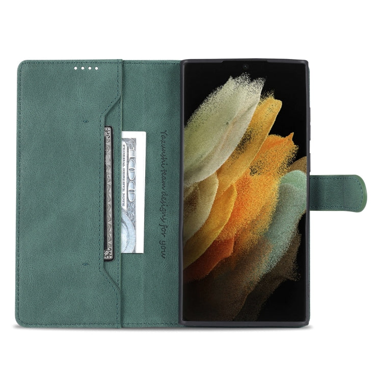 For Samsung Galaxy S22 Ultra AZNS Dream II Skin Feel PU+TPU Horizontal Flip PU Phone Case