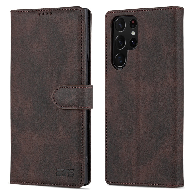 For Samsung Galaxy S22 Ultra AZNS Dream II Skin Feel PU+TPU Horizontal Flip PU Phone Case