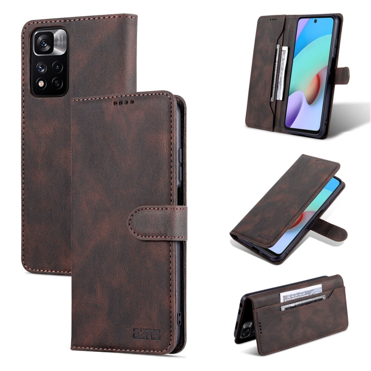 For Xiaomi Redmi Note 11 Pro(5G) AZNS Dream II Skin Feel PU+TPU Horizontal Flip PU Phone Case