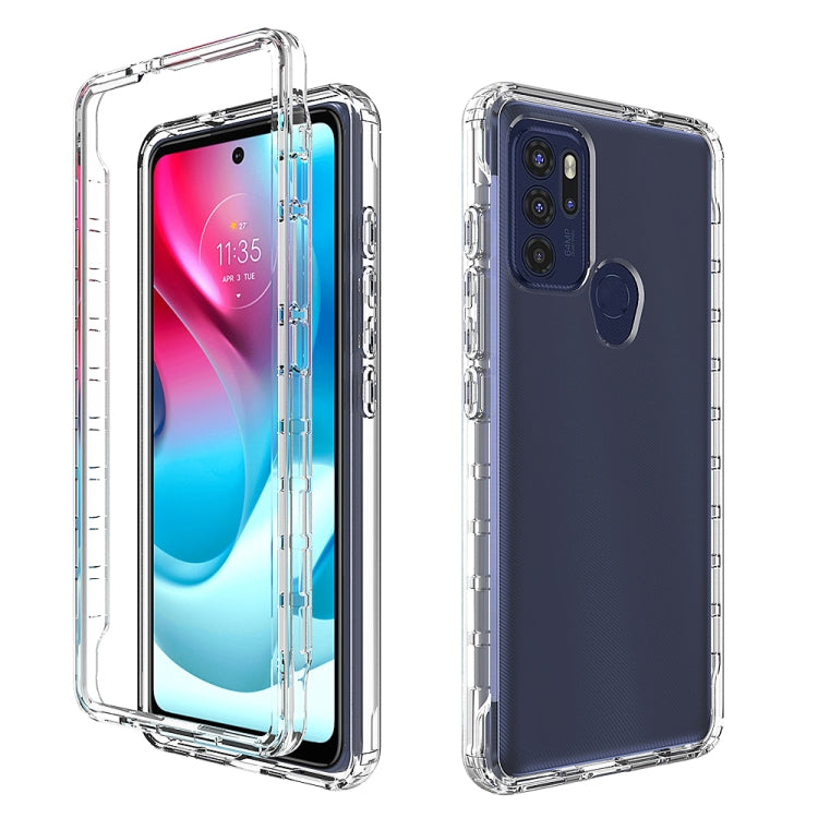 For Motorola Moto G60S High Transparency Two-color Gradual Change Phone Case