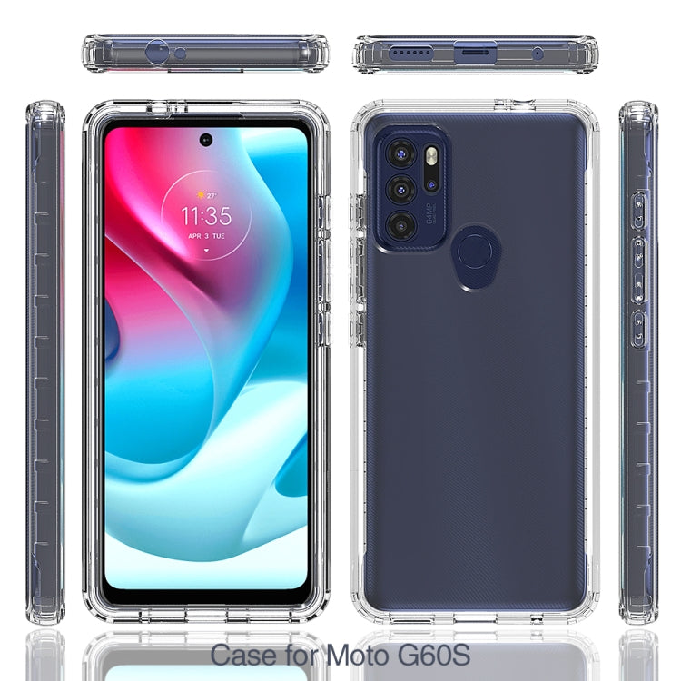 For Motorola Moto G60S High Transparency Two-color Gradual Change Phone Case