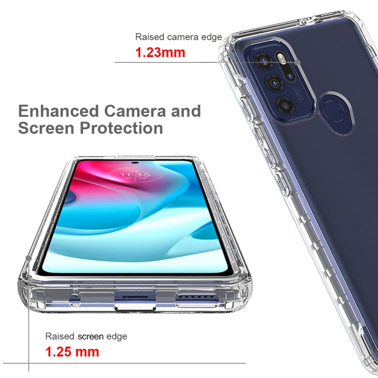For Motorola Moto G60S High Transparency Two-color Gradual Change Phone Case