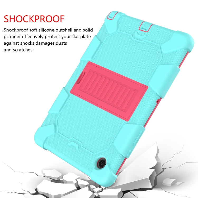 For Samsung Galaxy Tab A8 10.5 2021 Two-Color Robot Silicone + PC Tablet Case
