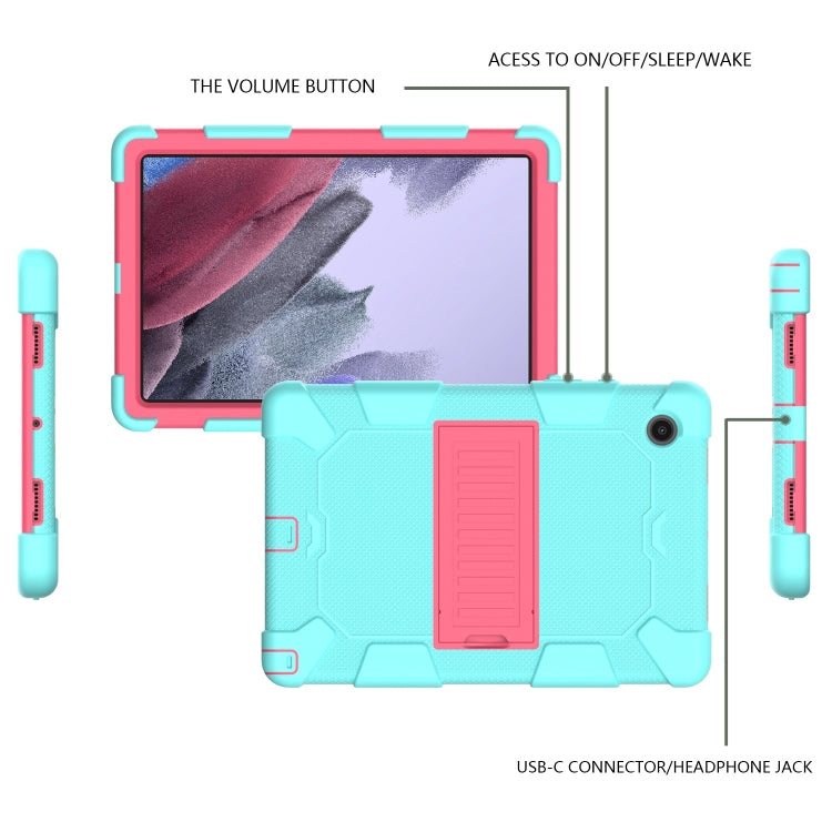 For Samsung Galaxy Tab A8 10.5 2021 Two-Color Robot Silicone + PC Tablet Case
