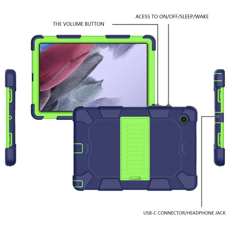 For Samsung Galaxy Tab A8 10.5 2021 Two-Color Robot Silicone + PC Tablet Case