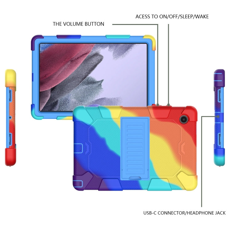 For Samsung Galaxy Tab A8 10.5 2021 Two-Color Robot Silicone + PC Tablet Case