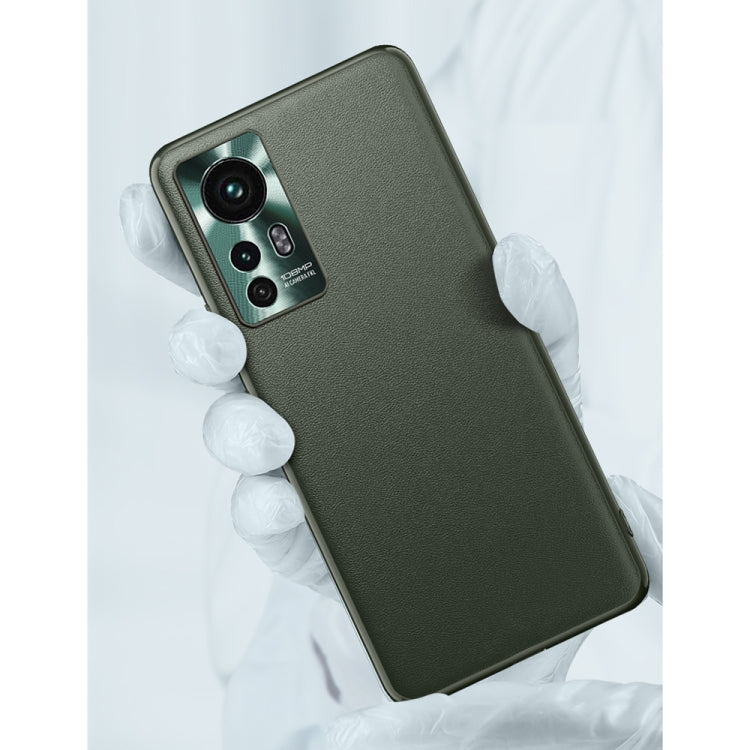 For Xiaomi Mi 12 Ultra 5G Plain Skin Leather Phone Case