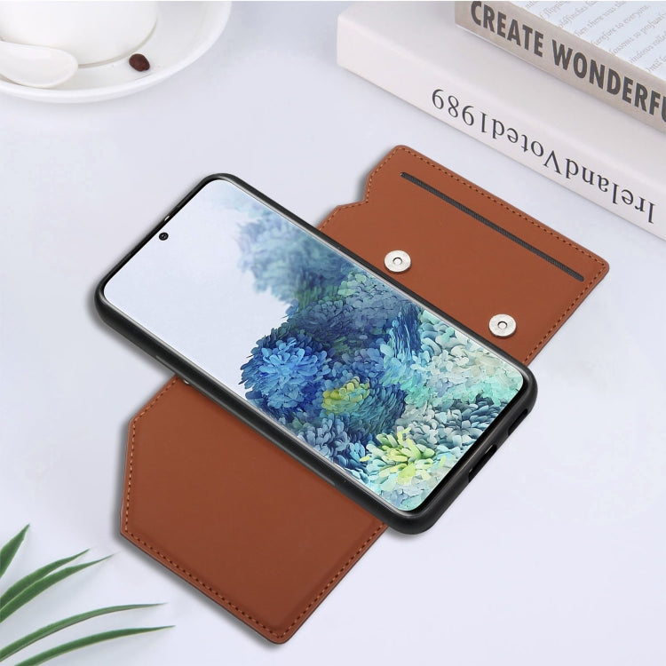 For Samsung Galaxy S22+ 5G Skin Feel PU + TPU + PC Phone Case with Card Slots