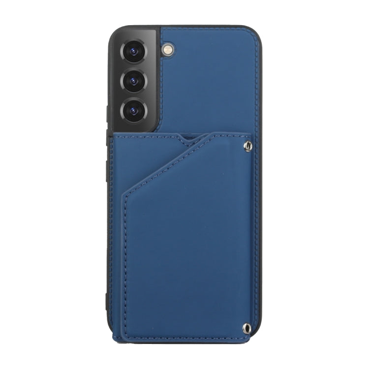 For Samsung Galaxy S22+ 5G Skin Feel PU + TPU + PC Phone Case with Card Slots