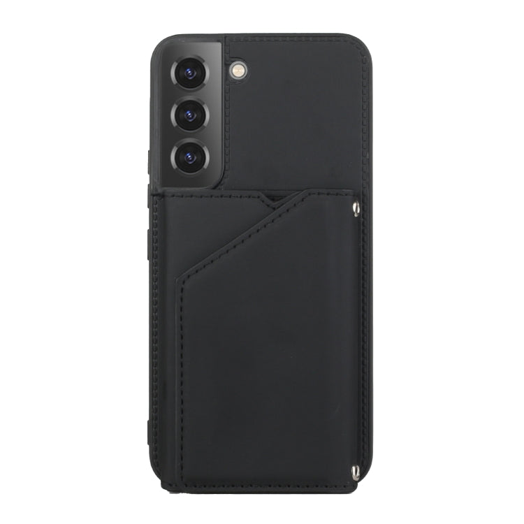 For Samsung Galaxy S22+ 5G Skin Feel PU + TPU + PC Phone Case with Card Slots