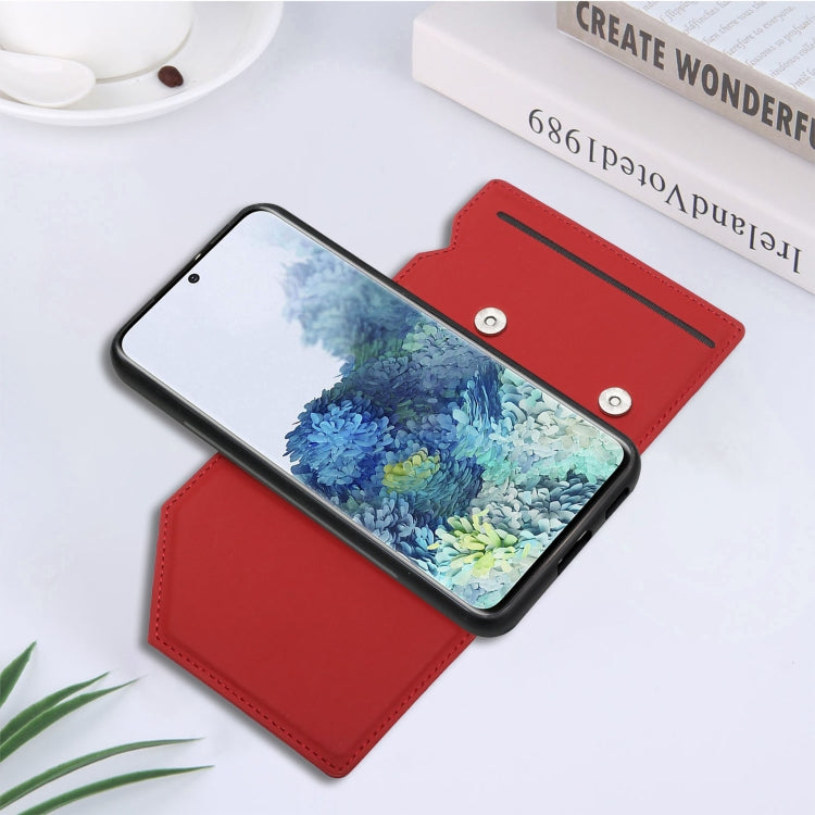 For Samsung Galaxy S22+ 5G Skin Feel PU + TPU + PC Phone Case with Card Slots