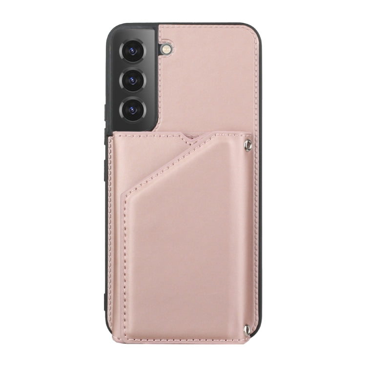 For Samsung Galaxy S22+ 5G Skin Feel PU + TPU + PC Phone Case with Card Slots