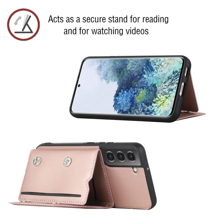 For Samsung Galaxy S22+ 5G Skin Feel PU + TPU + PC Phone Case with Card Slots