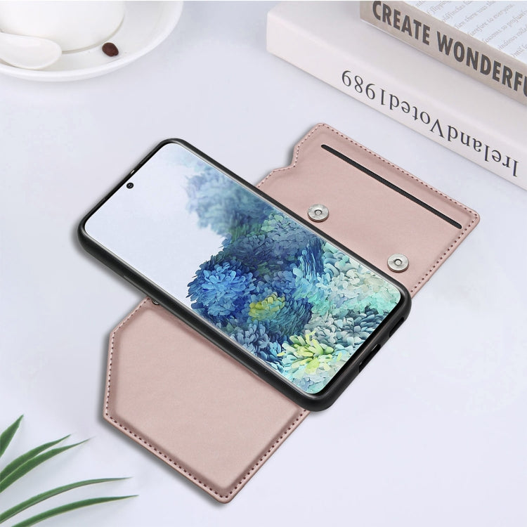 For Samsung Galaxy S22+ 5G Skin Feel PU + TPU + PC Phone Case with Card Slots