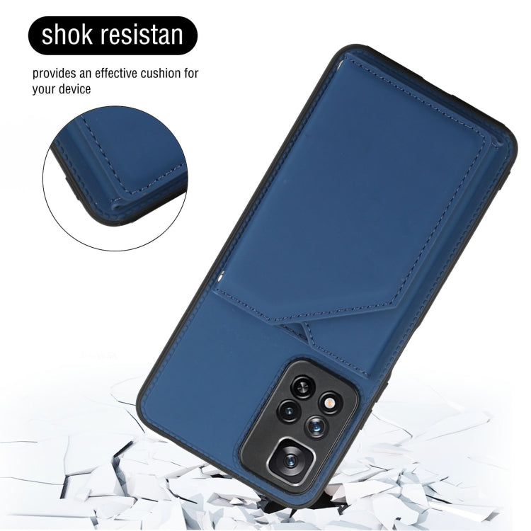 For Xiaomi Redmi Note 11 Pro Skin Feel PU + TPU + PC Phone Case with Card Slots