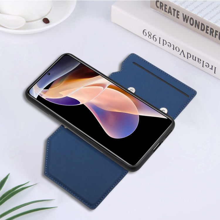 For Xiaomi Redmi Note 11 Pro Skin Feel PU + TPU + PC Phone Case with Card Slots