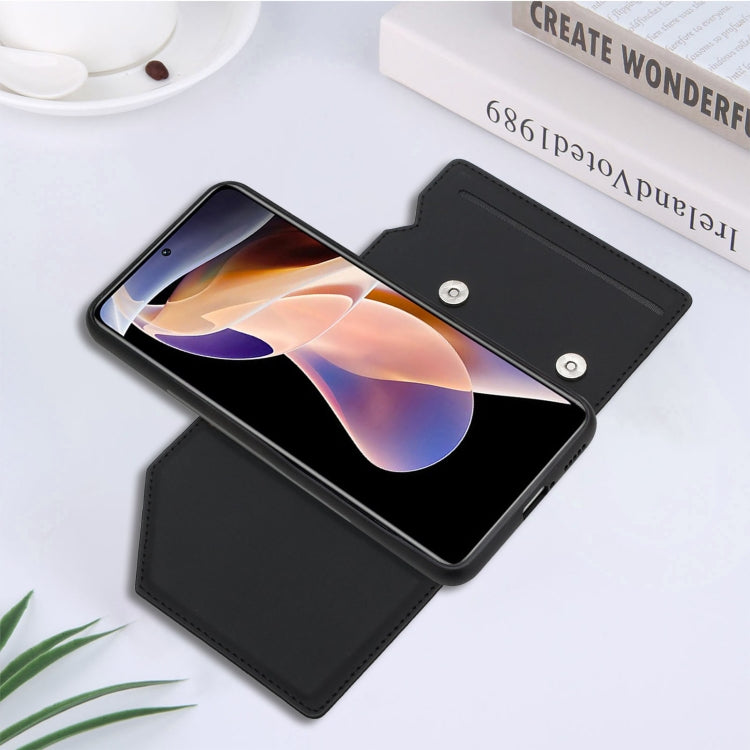 For Xiaomi Redmi Note 11 Pro Skin Feel PU + TPU + PC Phone Case with Card Slots