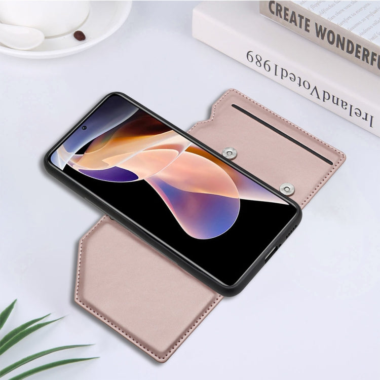 For Xiaomi Redmi Note 11 Pro Skin Feel PU + TPU + PC Phone Case with Card Slots
