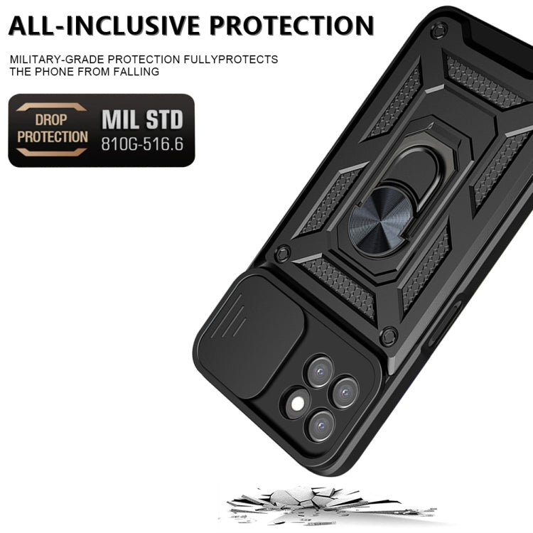 For OPPO Realme 8i Sliding Camera Cover TPU+PC Phone Case