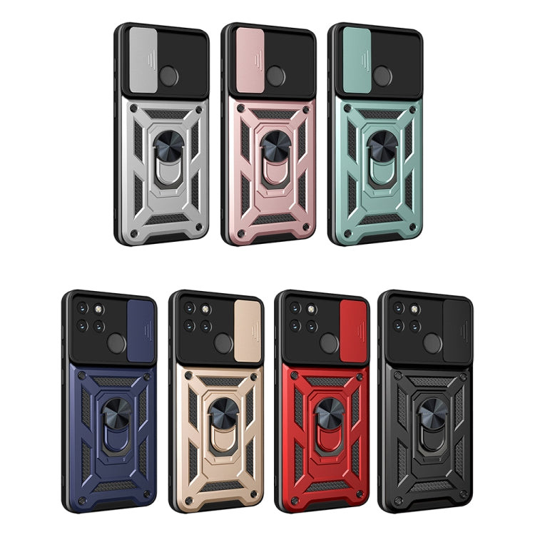 For OPPO Realme C21Y Sliding Camera Cover TPU+PC Phone Case