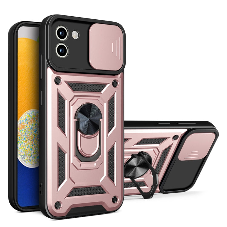 For Samsung Galaxy A03 5G 164mm Sliding Camera Cover TPU+PC Phone Case